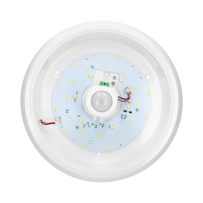 ZONDA LED EMERGENCY 12W/1.2W, ceiling light with motion sensor, 800lm/80lm, IP20, 4000K, milky PC, white