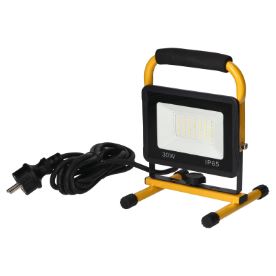 STATIX workshop floodlight on a stand, 30W, 2400lm, IP65, 6000K