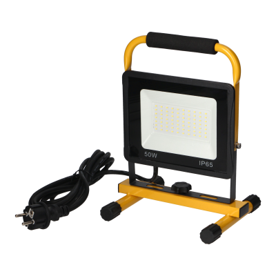 STATIX workshop floodlight on a stand, 50W, 4000lm, IP65, 6000K