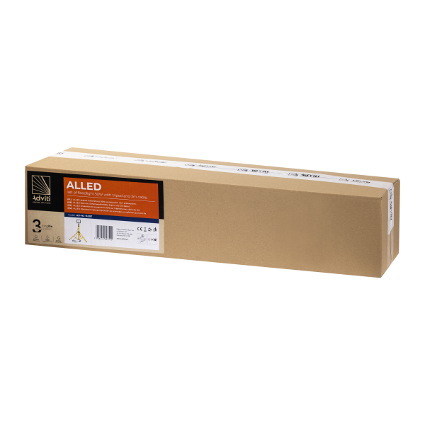 ALLED zestaw: naświetlacz ALLED 50W + statyw +...