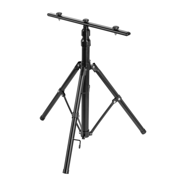 Double tripod for LED floodlights, black