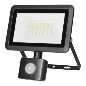 FARO S LED floodlight with PIR 30W, 2400lm, IP44, 4000K,...