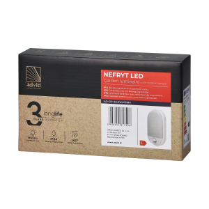 NEFRYT LED 10W, garden luminaire with motion sensor 140°,... 2