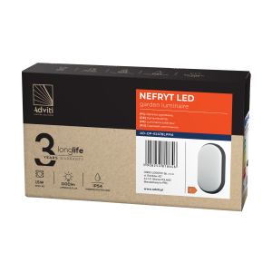 NEFRYT LED 15W, garden luminaire, 1100lm, IP54, 4000K, black 2