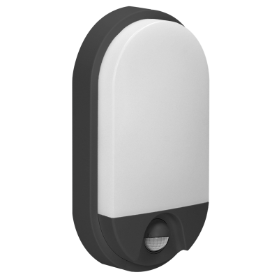 NEFRYT LED 15W, garden luminaire with motion sensor, 1100lm, IP54, 4000K, black