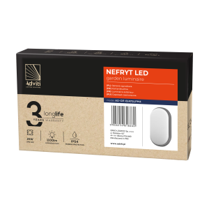NEFRYT LED 15W, garden luminaire, 1100lm, IP54, 4000K, grey 2