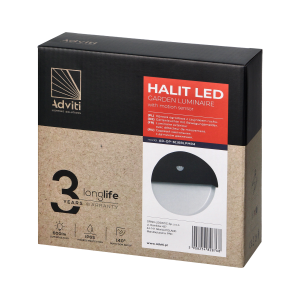 HALIT LED garden luminaire 10W, white with PIR motion... 2