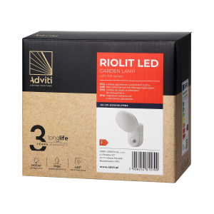 RIOLIT LED 15W, oprawa ogrodowa z czujnikiem ruchu,... 2