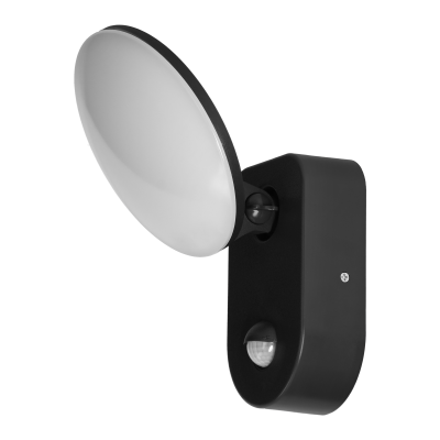 RIOLIT LED 15W, oprawa ogrodowa z czujnikiem ruchu, 1100lm, IP65, 4000K, czarna