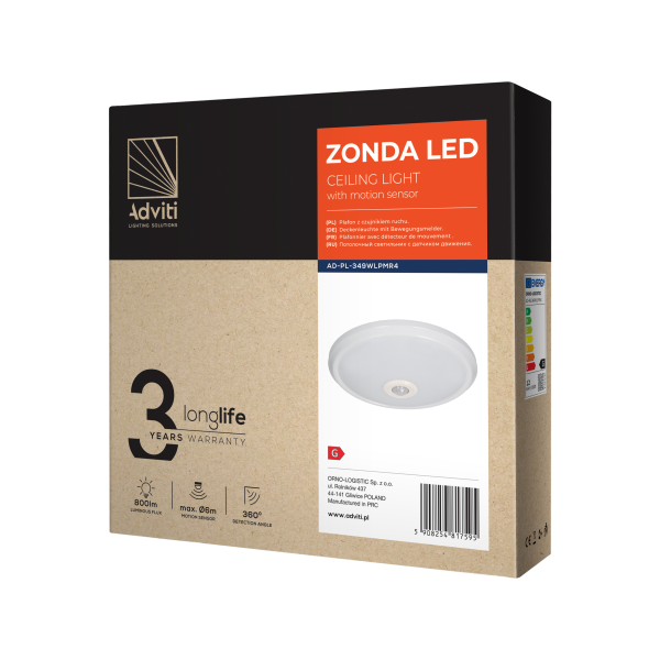 ZONDA LED 12W, ceiling light with motion...