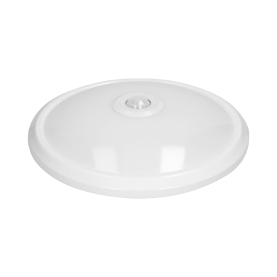 ZONDA LED 12W, plafon z czujnikiem ruchu, 800lm, IP20, 4000K, poliwęglan mleczny, biały