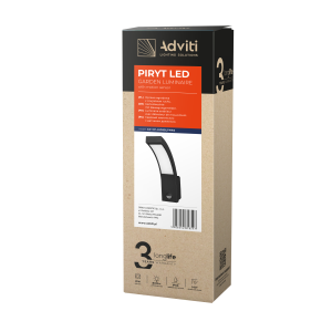 PIRYT LED 10W, garden luminaire with motion sensor 140°,... 2