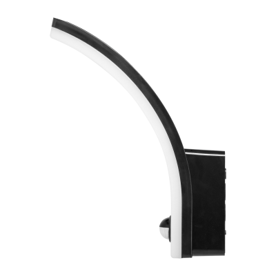 FRENIT LED 20W, garden luminaire with motion sensor, 2000lm, IP65, 4000K, dimmer, black