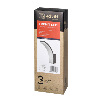 FRENIT LED 20W, oprawa ogrodowa, 2000lm, IP65, 4000K, szara