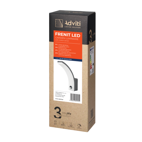 FRENIT LED 20W, garden luminaire with motion...