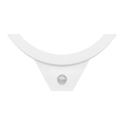 SPINEL LED 10W, oprawa ogrodowa z czujnikiem ruchu 140°, 800lm, IP54, 4000K, IK10, biała