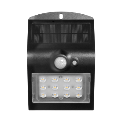  SILOE LED 1,5W, lampa solarna z czujnikiem ruchu 120st, 190lm, IP65, 4000K, 1200mAh, podwójne źródło światła,...