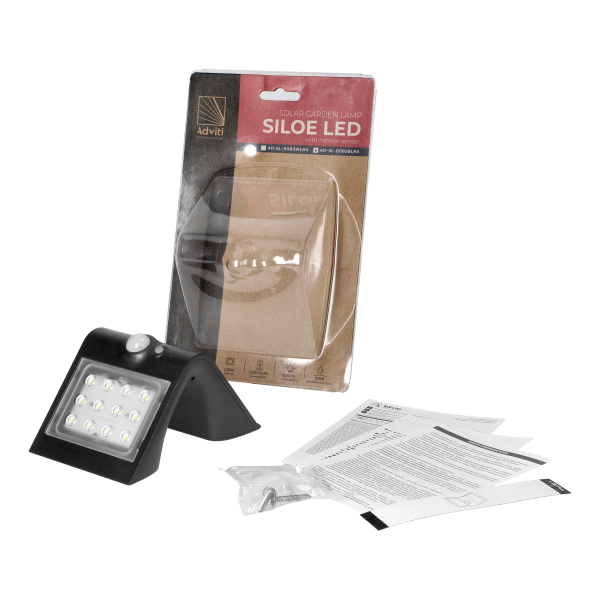  SILOE LED 1,5W, lampa solarna z czujnikiem...