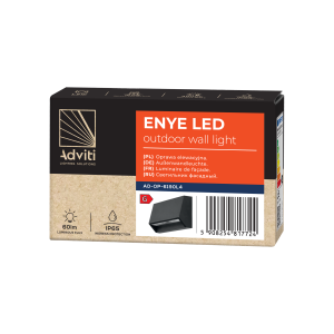 ENYE LED 1,5W, outdoor wall light, 60lm, IP65, 4000K, 2