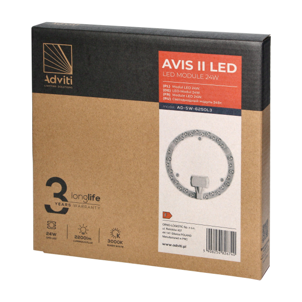 AVIS II LED panel świetlny LED 24W, 2200lm,...