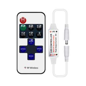 Wireless controller for LED strips with 11-button remote...