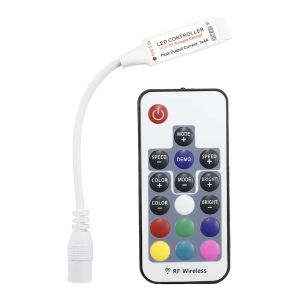 Wireless controller for RGB LED strips with 17-button...