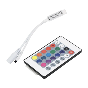 Wireless controller for RGB LED strips with 24-button...