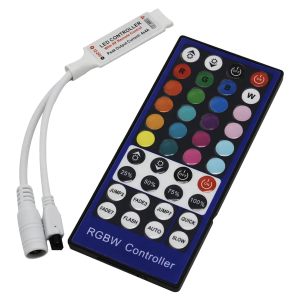 Wireless controller for RGBW LED strips with 40-button...
