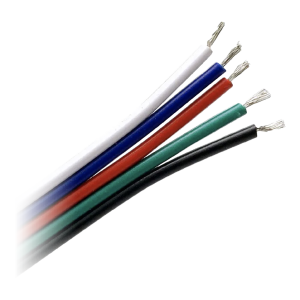 Cable for LED RGBW strips, 5x0.35mm2, 25m