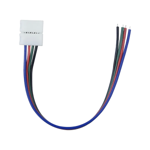 One-sided LED RGB connector 10mm, with a cable