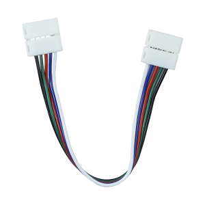 Double-sided LED RGBW connector 12mm, with a cable