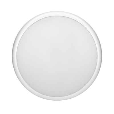 CERS LED 16W lighting fixture with microwave motion sensor, 1300lm, IP65, 4000K, milky PC shade, white, dimming function