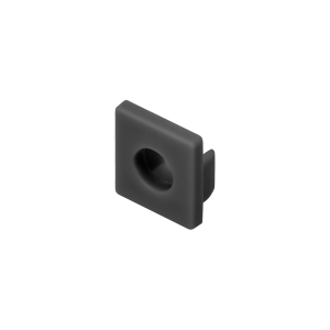 End cap for recessed profile, AD-LP-6507 series, black