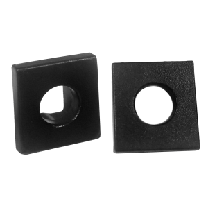 End cap for aluminum profile, black