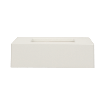 LETI LED 9W downlight, surface mounted, square, 530lm, 3000K, white, inbuilt LED power supply