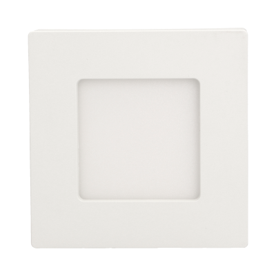 LETI LED 9W, oprawa downlight, natynkowa, kwadratowa, 530lm, 3000K, biała, wbudowany zasilacz LED