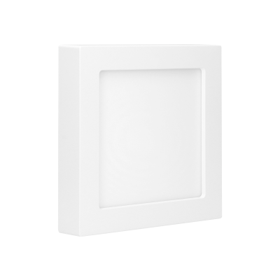 LETI LED 18W downlight, surface mounted, square, 1500lm, 3000K, white, inbuilt LED power supply