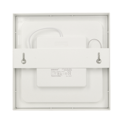 LETI LED 24W downlight, surface-mounted, square, 2000lm, 4000K, white, built-in LED driver