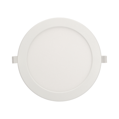 EURUS LED 18W downlight, flush-mounted, round, 1600lm, 4000K, white, built-in LED driver