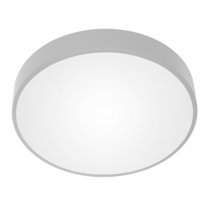 OVO plafon 5xE27, 5x24W, szara stal, klosz szklany...