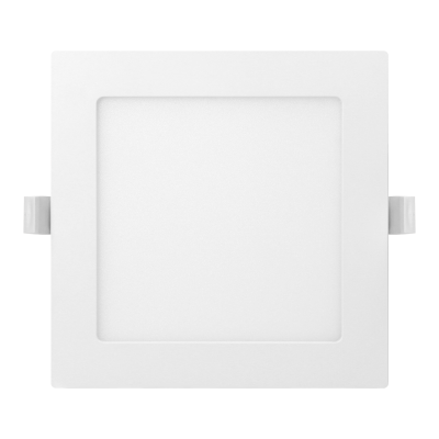 AKMAN LED 12W, oprawa downlight, podtynkowa, kwadratowa, 860lm, 4000K, biała, wbudowany zasilacz LED