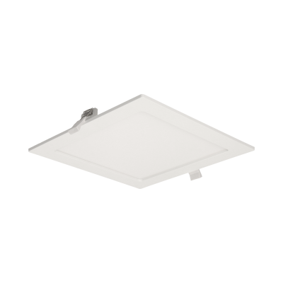 AKMAN LED 18W, oprawa downlight, podtynkowa, kwadratowa, 1600lm, 4000K, biała, wbudowany zasilacz LED