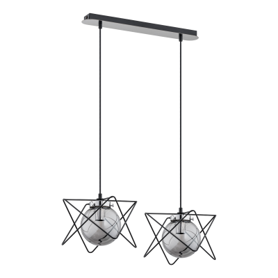 CORRADO 2P, lampa wisząca, E14  max. 2x 40W, chrom