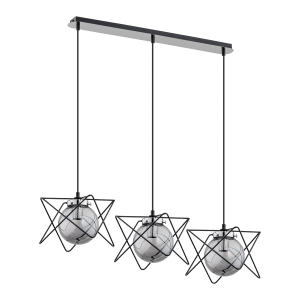 CORRADO 3P, pendant lamp, E14  max. 3x 40W, chrome