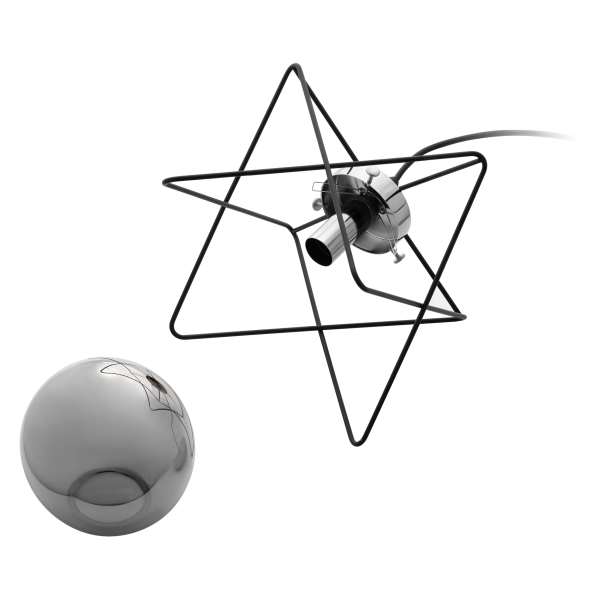 CORRADO 3P, pendant lamp, E14  max. 3x 40W, chrome