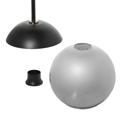 LARA 1P, lampa wisząca, E27  max. 60W, czarna