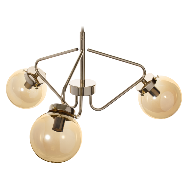 BULAT 3P, lampa wisząca, E14 max. 3x40W, złota