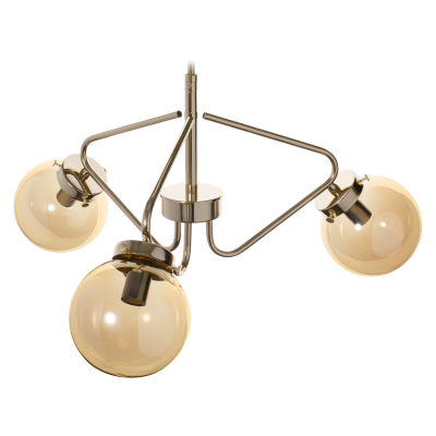 BULAT 3P, lampa wisząca, E14 max. 3x40W, złota