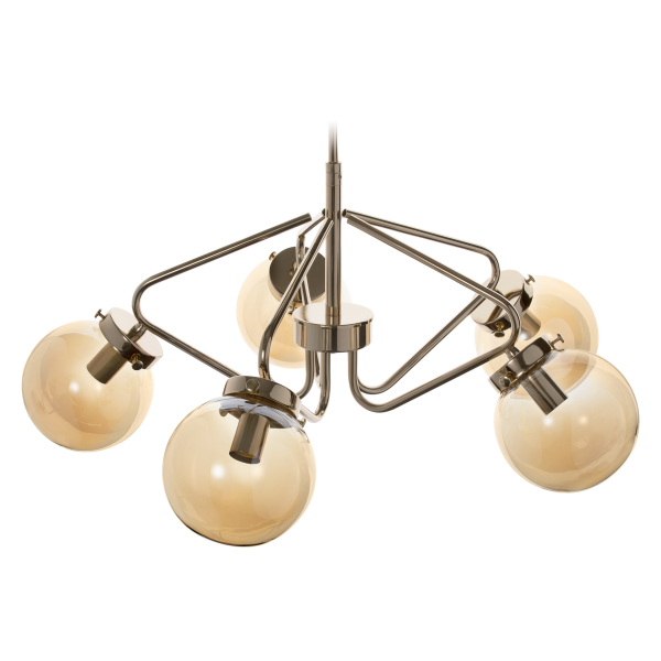 BULAT 5P, lampa wisząca, E14 max. 5x40W, złota