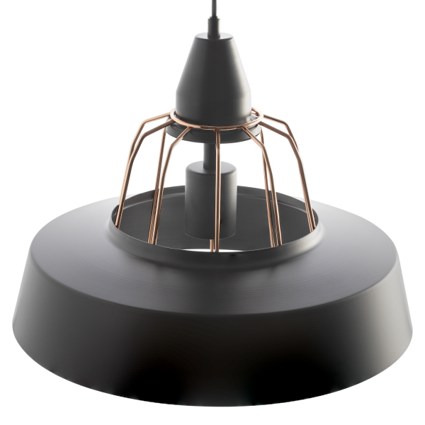 ROCCO 1P, pendant lamp, E27 max. 60W, black,...